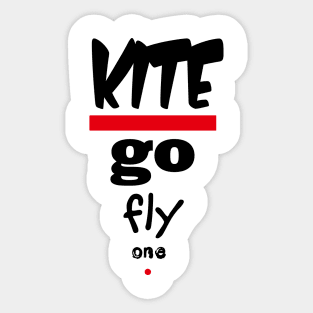 Kite - Go Fly One Polite Insults Sticker